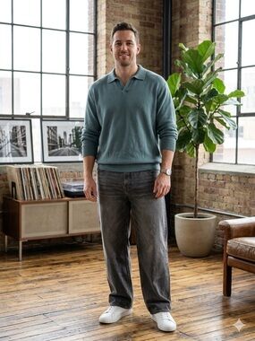 Abercrombie & Fitch Ultra Baggy Jeans 40x34 (Measures 40x33) Dark Gray